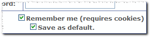 Save as default